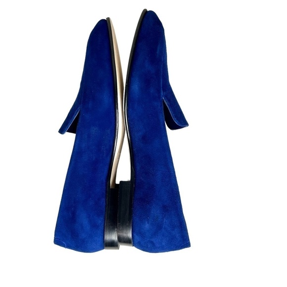 Manolo Blahnik Blue Suede Pitaka Loafers size 40 - Picture 4 of 8